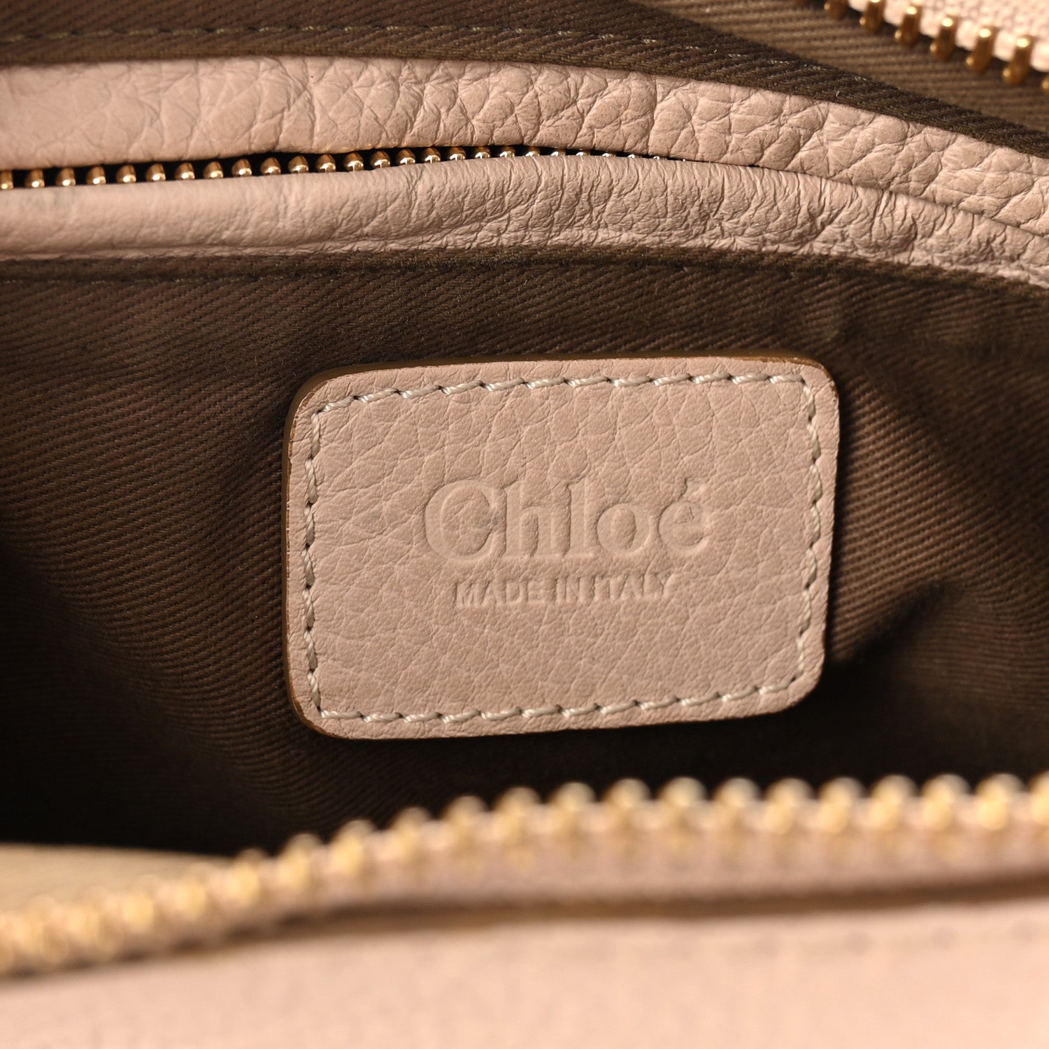 Chloe Calfskin Medium Marcie Satchel Abstract White 6 of 10