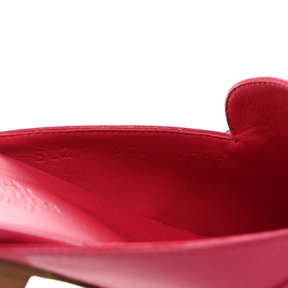 Hermes Goatskin Oz Mules 37 Rose Framboise 8 of 9