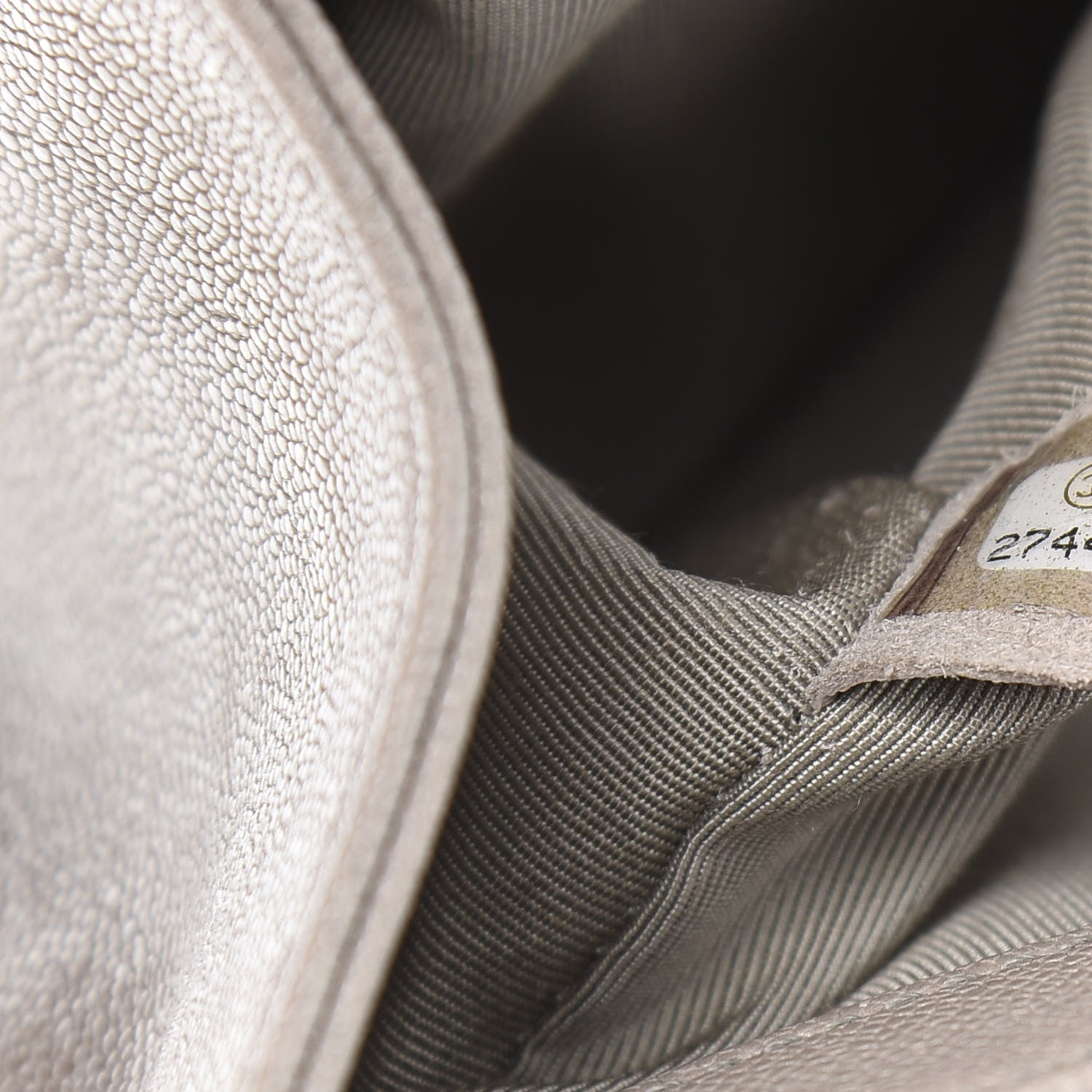 Chanel Caviar Quilted Medium Boy Flap Grey 7 of 10