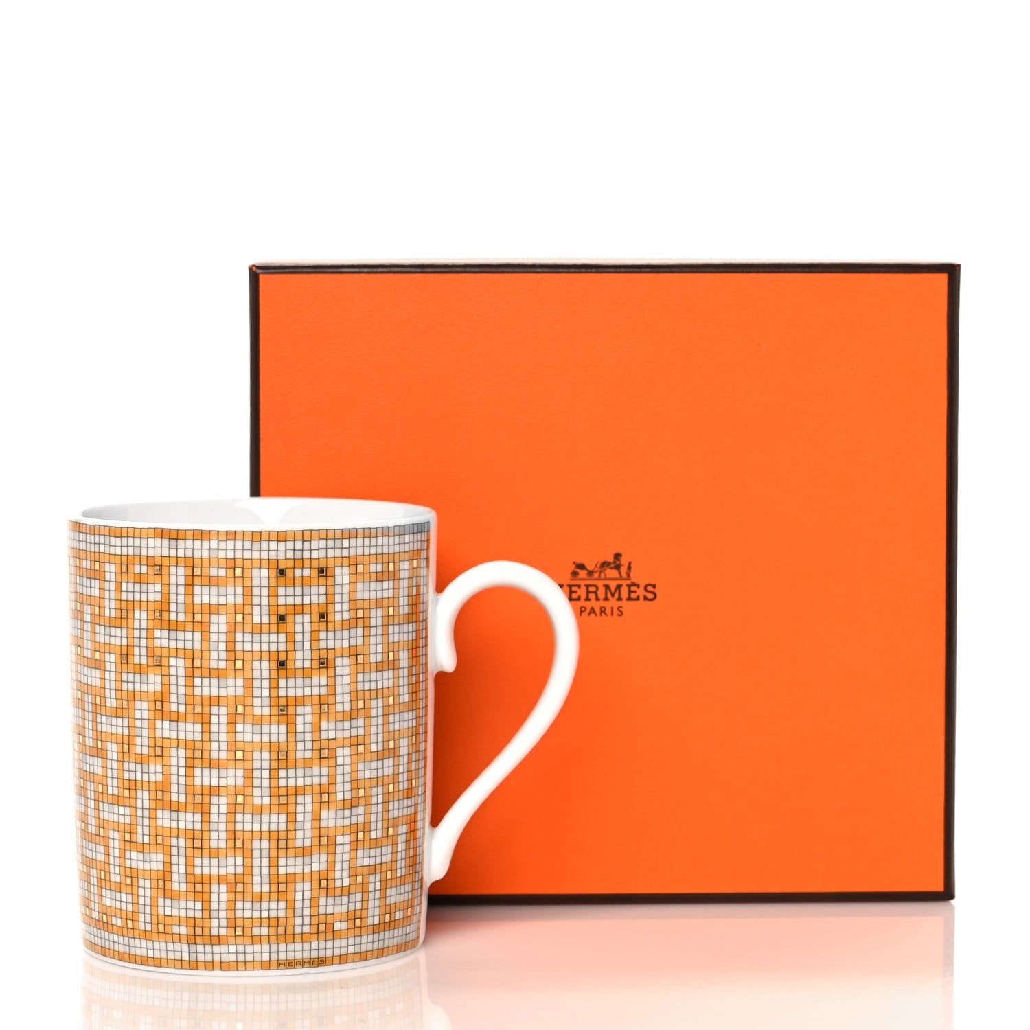 Hermes Porcelain Mosaique au 24 Mug Gold 7 of 7