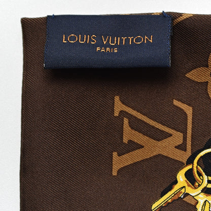 Louis Vuitton Silk Monogram Confidential Bandeau Brown 3 of 3