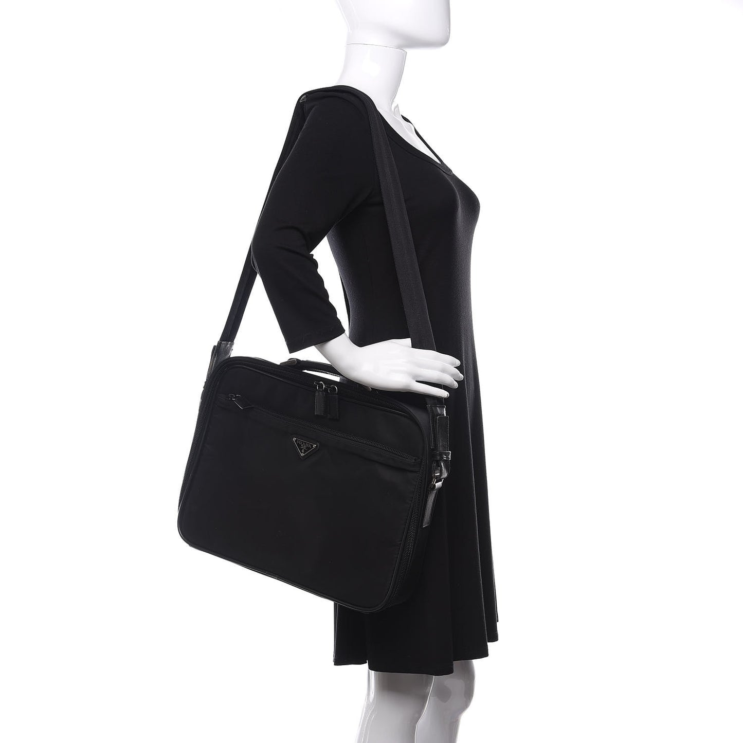 Tessuto Nylon Travel Bag Black