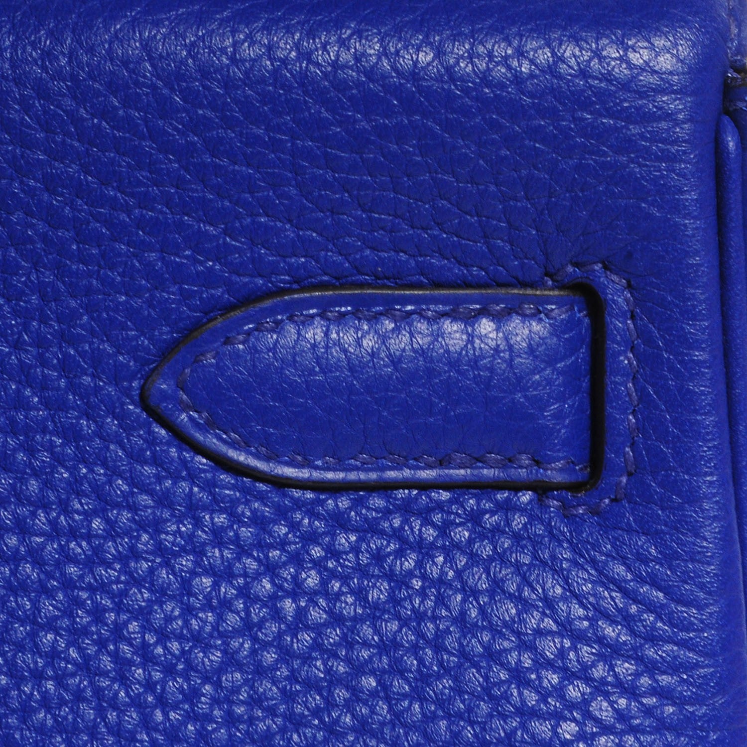 Hermes Taurillon Clemence Kelly Retourne 32 Bleu Electrique 2 of 24