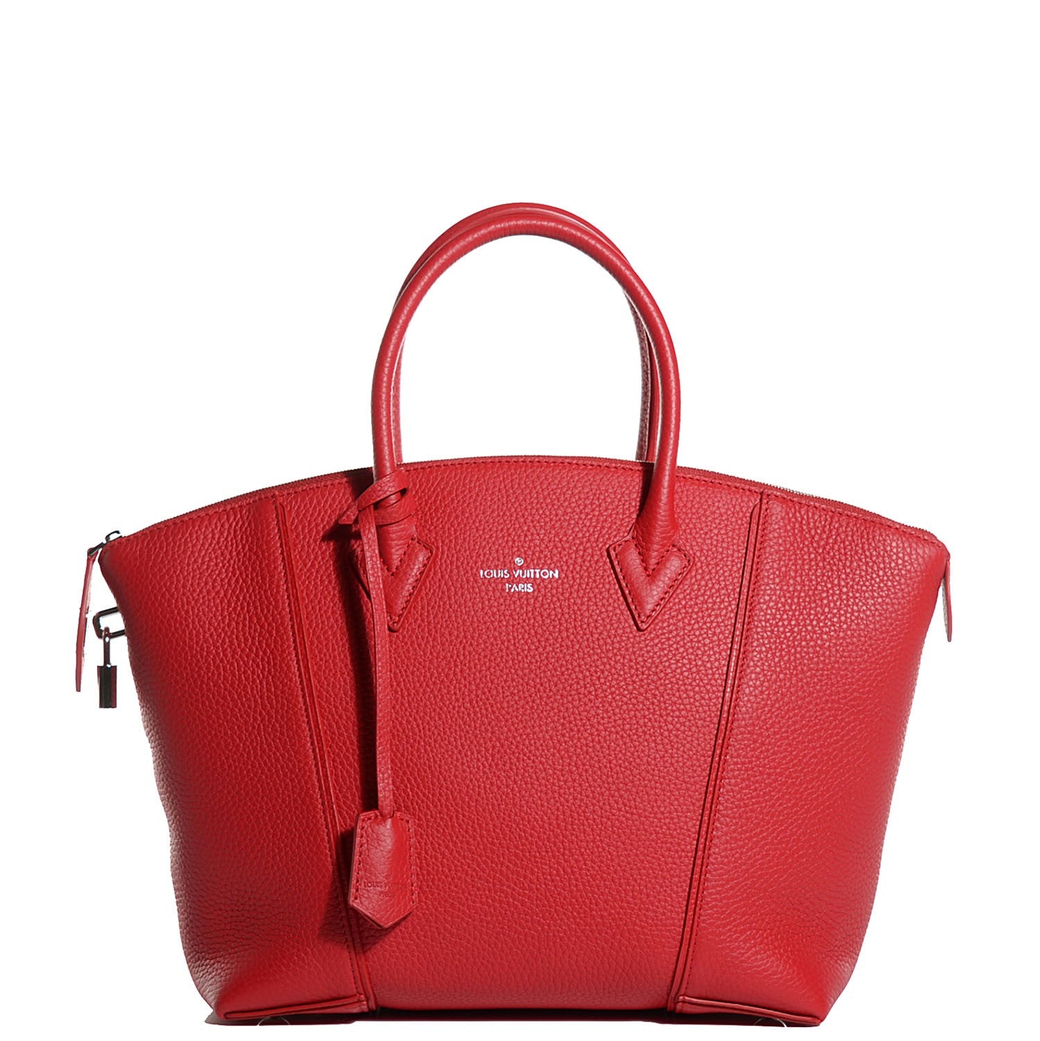 Louis Vuitton Cuir Taurillon Soft Lockit PM Rubis 1 of 7