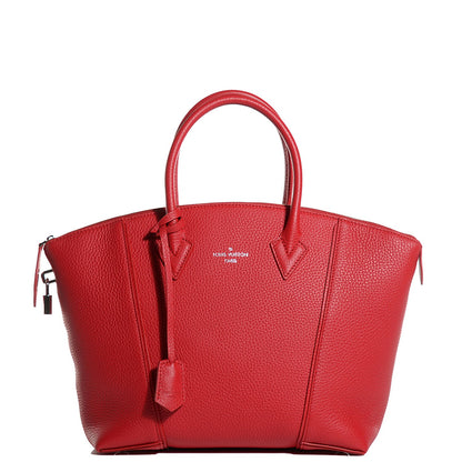 Louis Vuitton Cuir Taurillon Soft Lockit PM Rubis 1 of 7