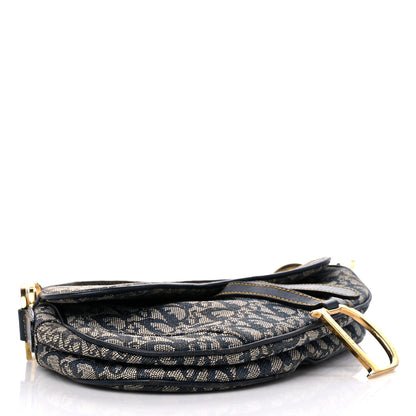 Christian Dior Monogram Saddle Bag Blue 4 of 14
