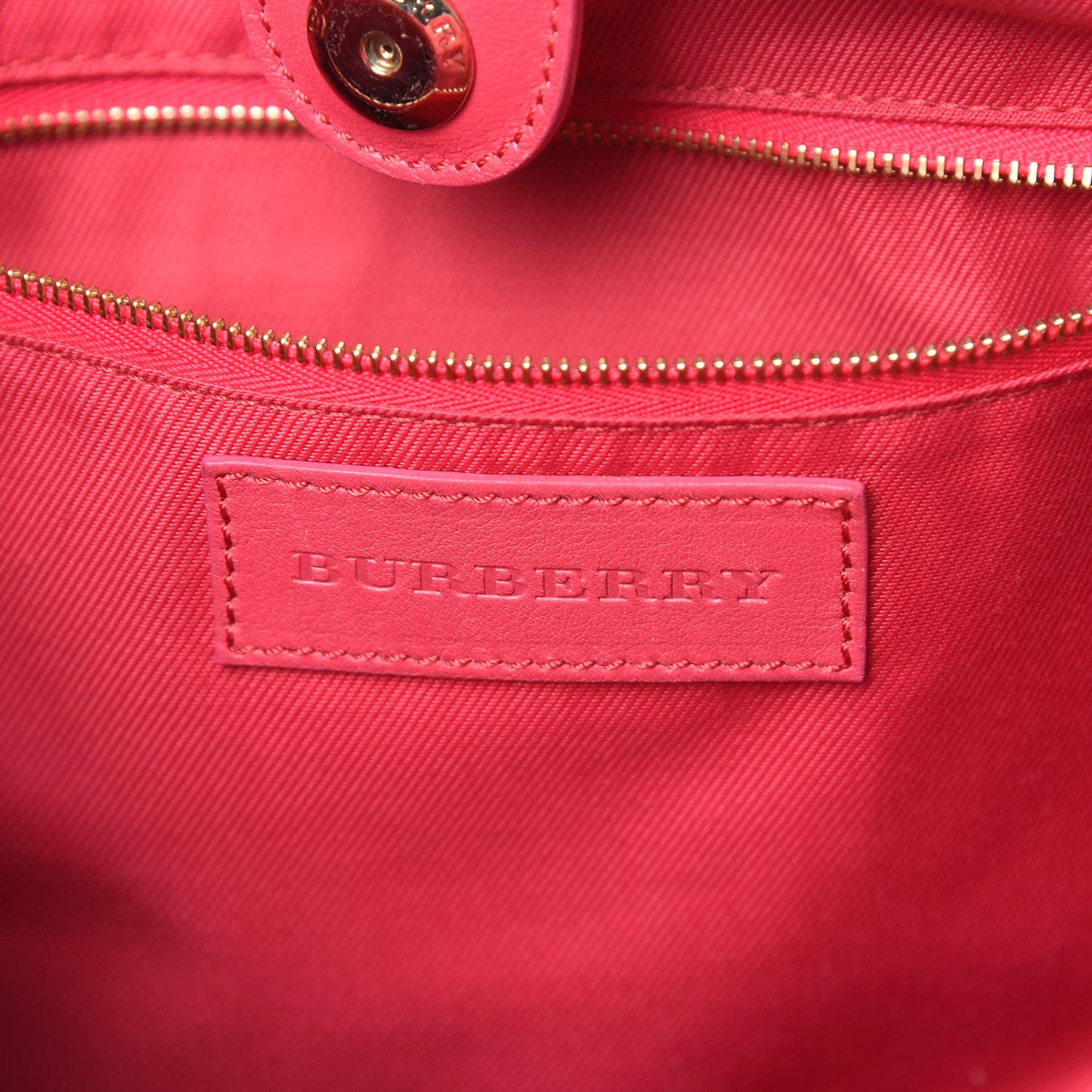 Haymarket Check Bow Small Canterbury Tote Bright Crimson Pink