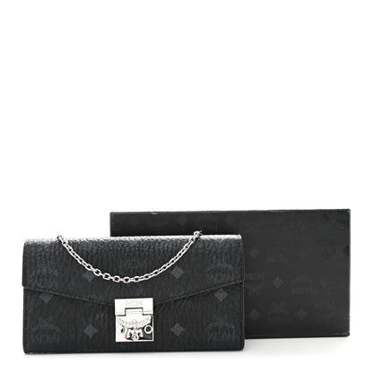 MCM Visetos Large Patricia Wallet On Chain Black 11 of 11