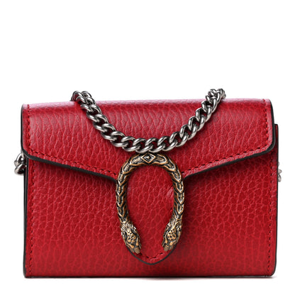 Gucci Calfskin Dionysus Coin Purse Hibiscus Red 1 of 6