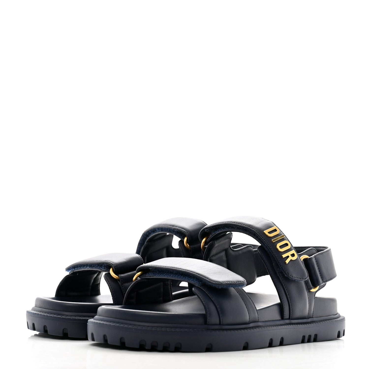 Christian Dior Lambskin Dioract 10mm Sandals 37 Pastel Night 4 of 10