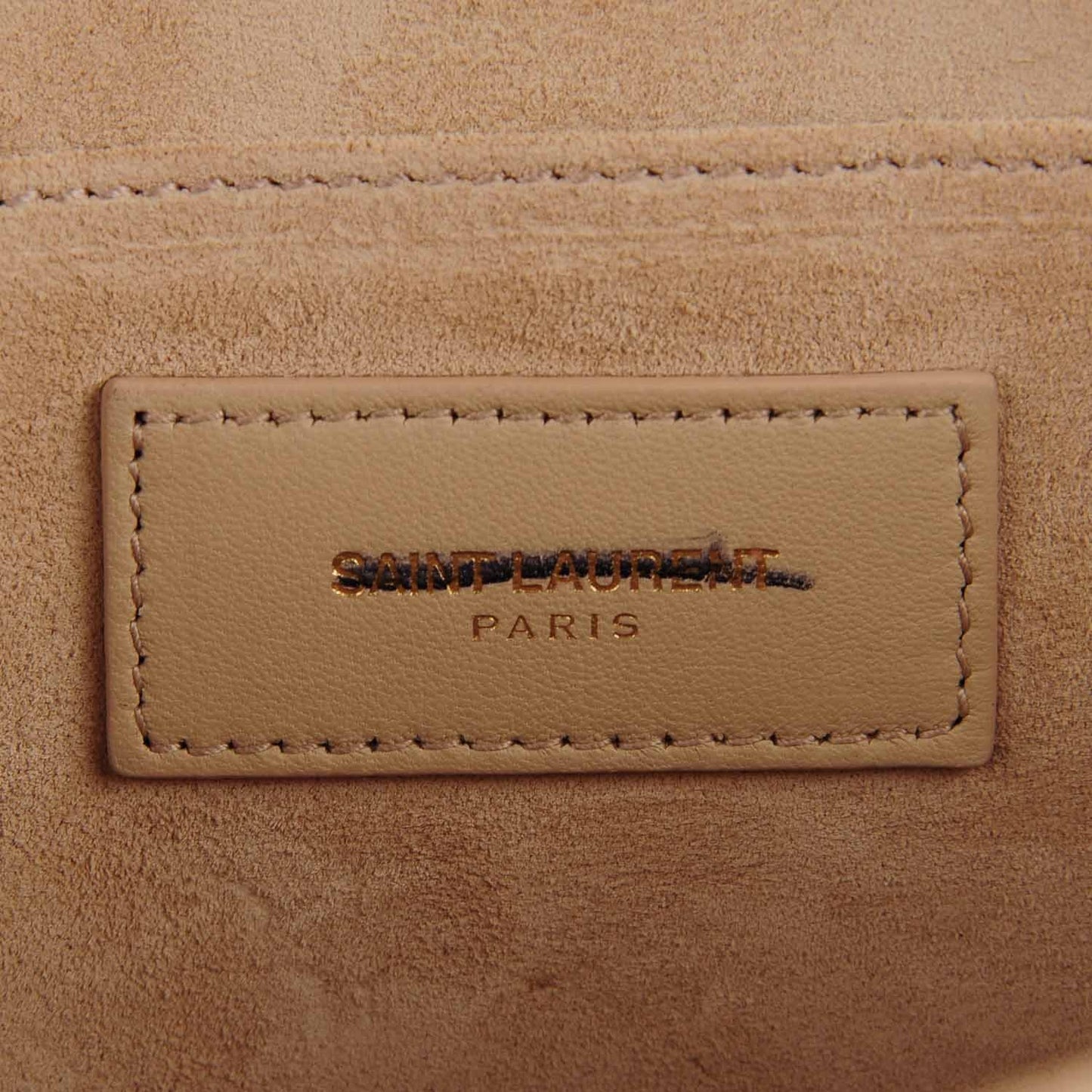 Calfskin Classic Y Clutch Light Beige
