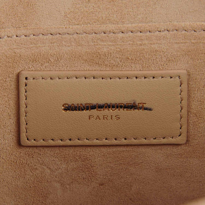 Saint Laurent Calfskin Classic Y Clutch Light Beige 8 of 9