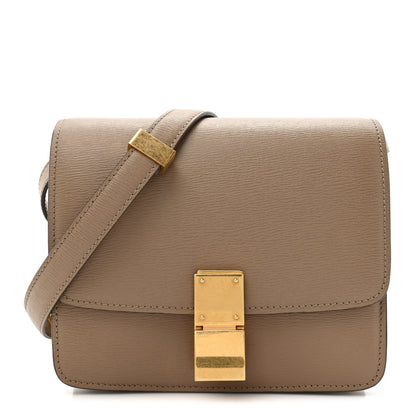 Celine Liege Calfskin Small Classic Box Flap Bag Taupe 1 of 14