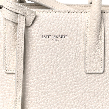 Saint Laurent Grained Calfskin Nano Sac de Jour Dove White 8 of 15