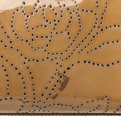 Chanel Patent Perforated Camellia Tote Beige 11 of 14