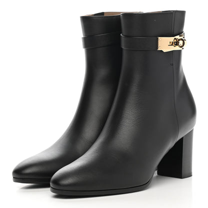 Hermes Calfskin Saint Germain Ankle Boots 36 Black 3 of 9