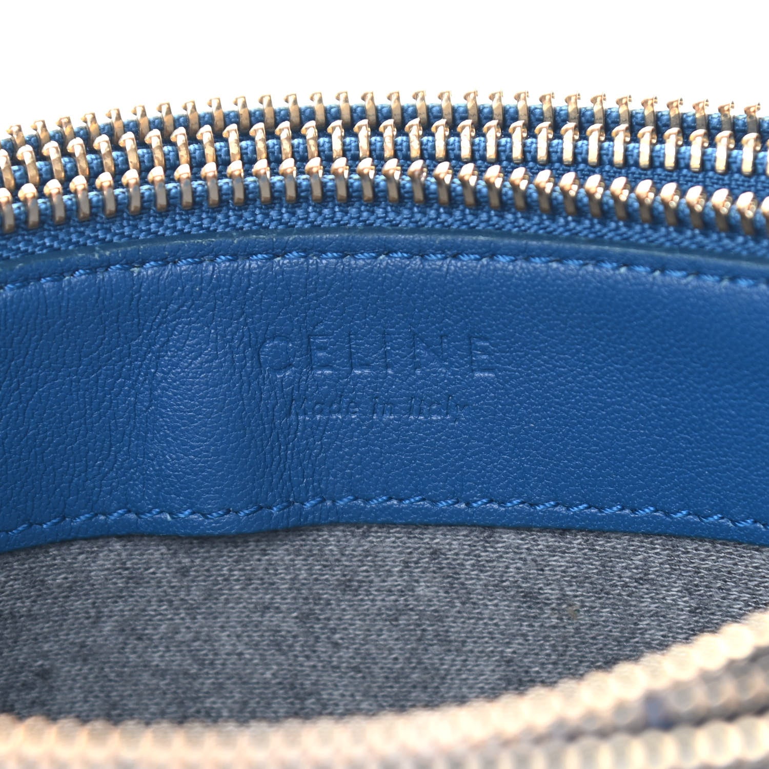 Celine Lambskin Small Trio Crossbody Bag Indigo 9 of 9