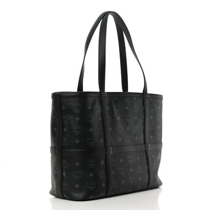 MCM Visetos Medium Delmy Shopper Tote Black 3 of 15