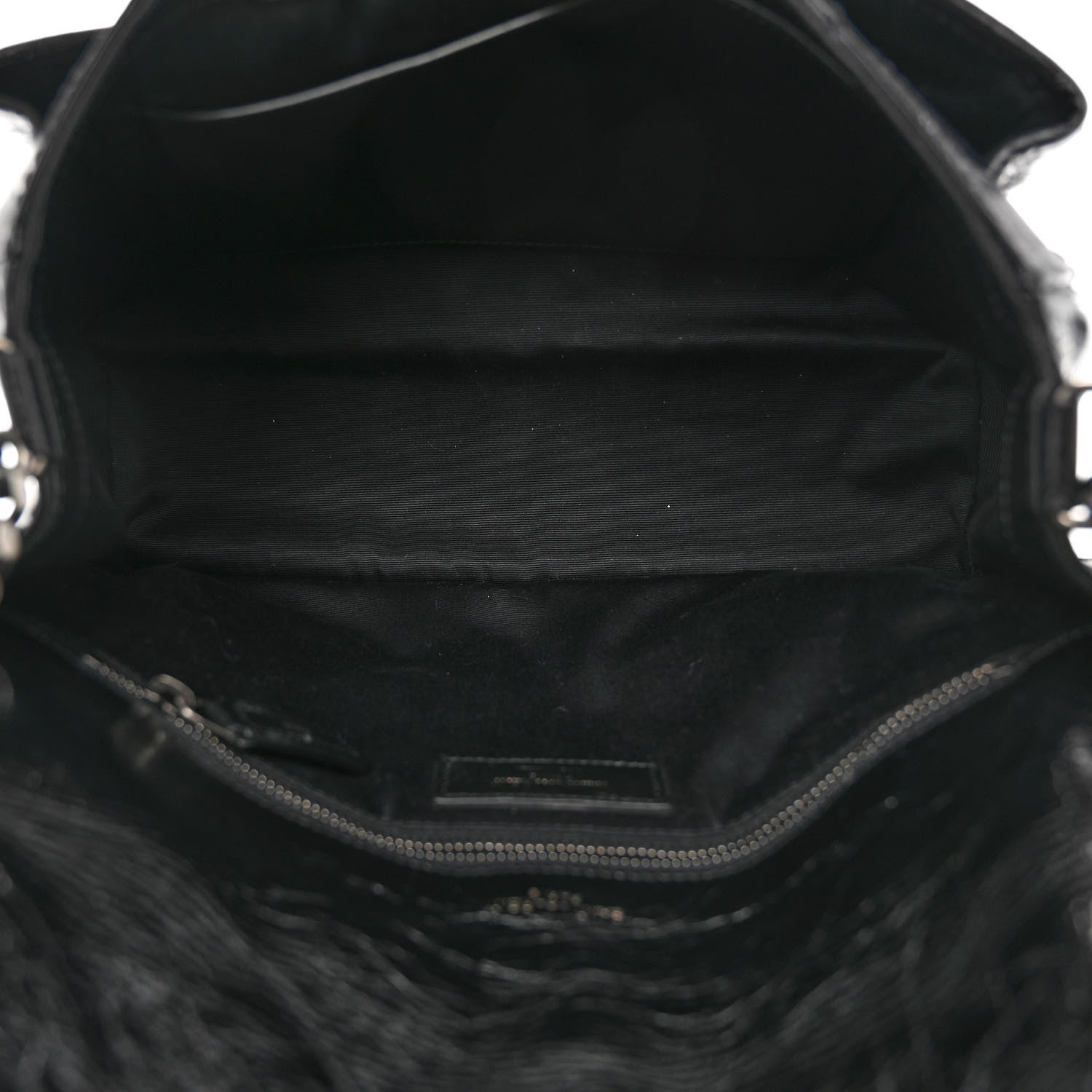Saint Laurent Crinkled Calfskin Matelasse Monogram Medium Niki Chain Satchel Black 5 of 9