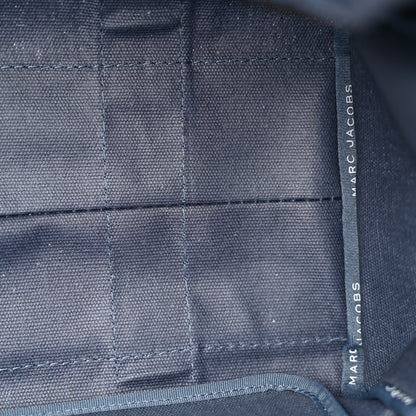 Marc Jacobs Cotton Canvas Medium The Traveler Tote Bag Blue Shadow 11 of 14