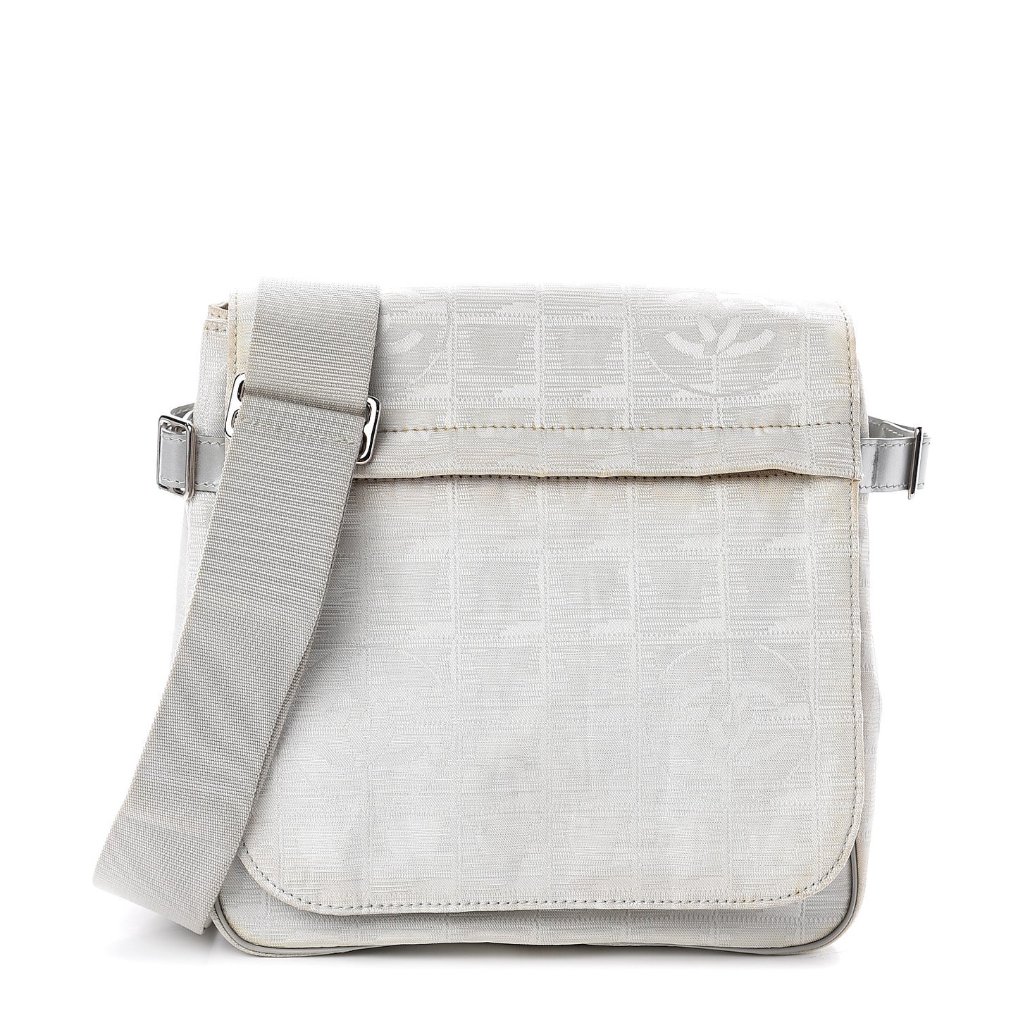 Nylon Travel Crossbody Messenger White