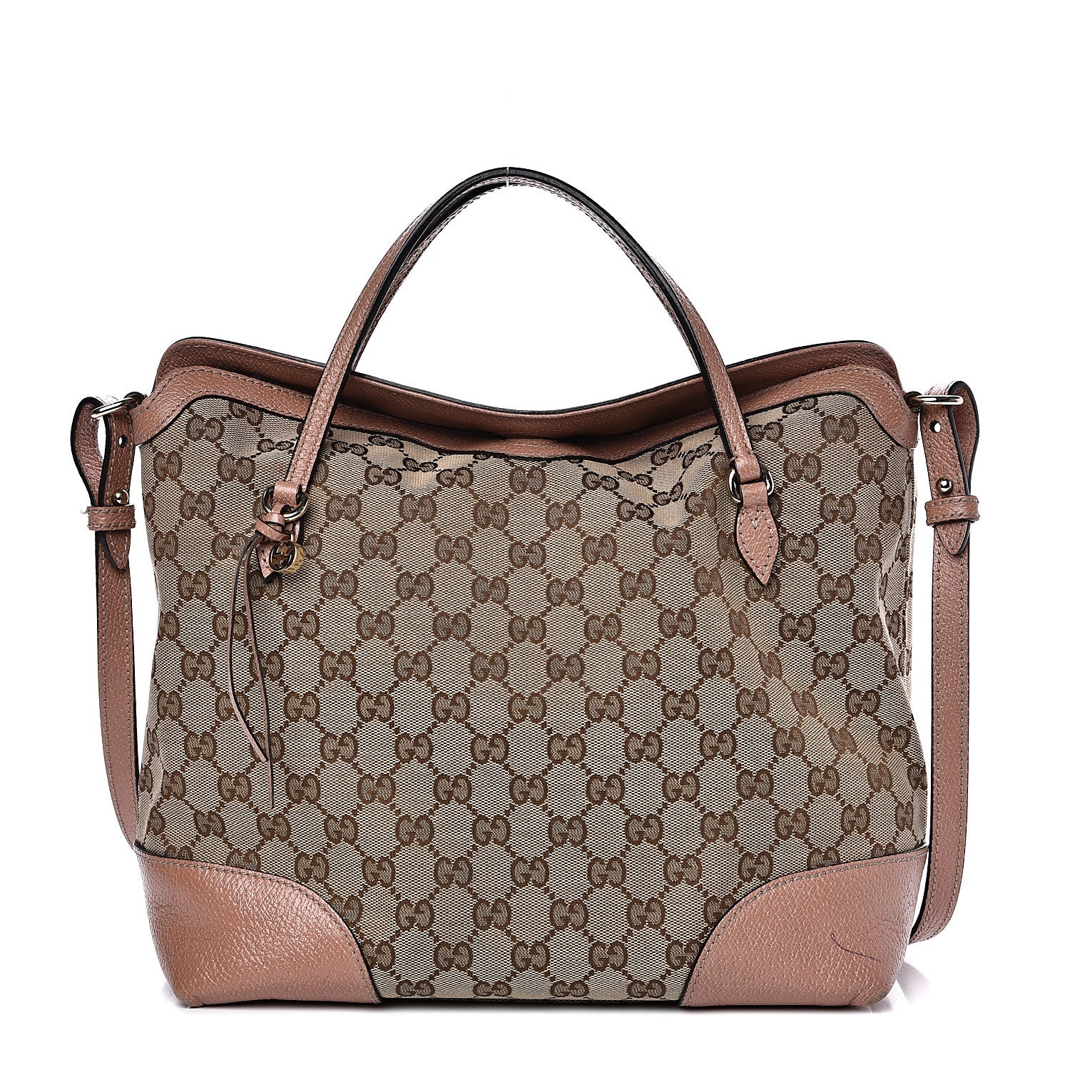 Gucci Monogram Medium Bree Foldover Tote Beige Soft Pink 1 of 17