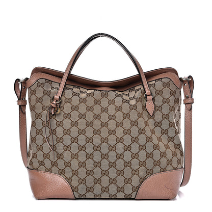 Gucci Monogram Medium Bree Foldover Tote Beige Soft Pink 1 of 17