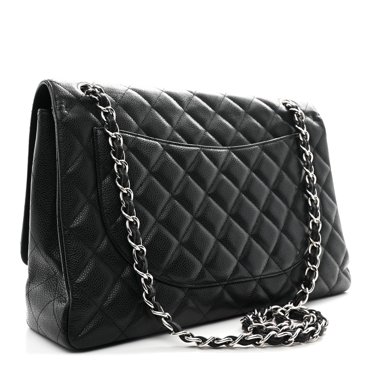 Caviar Maxi Single Flap Black