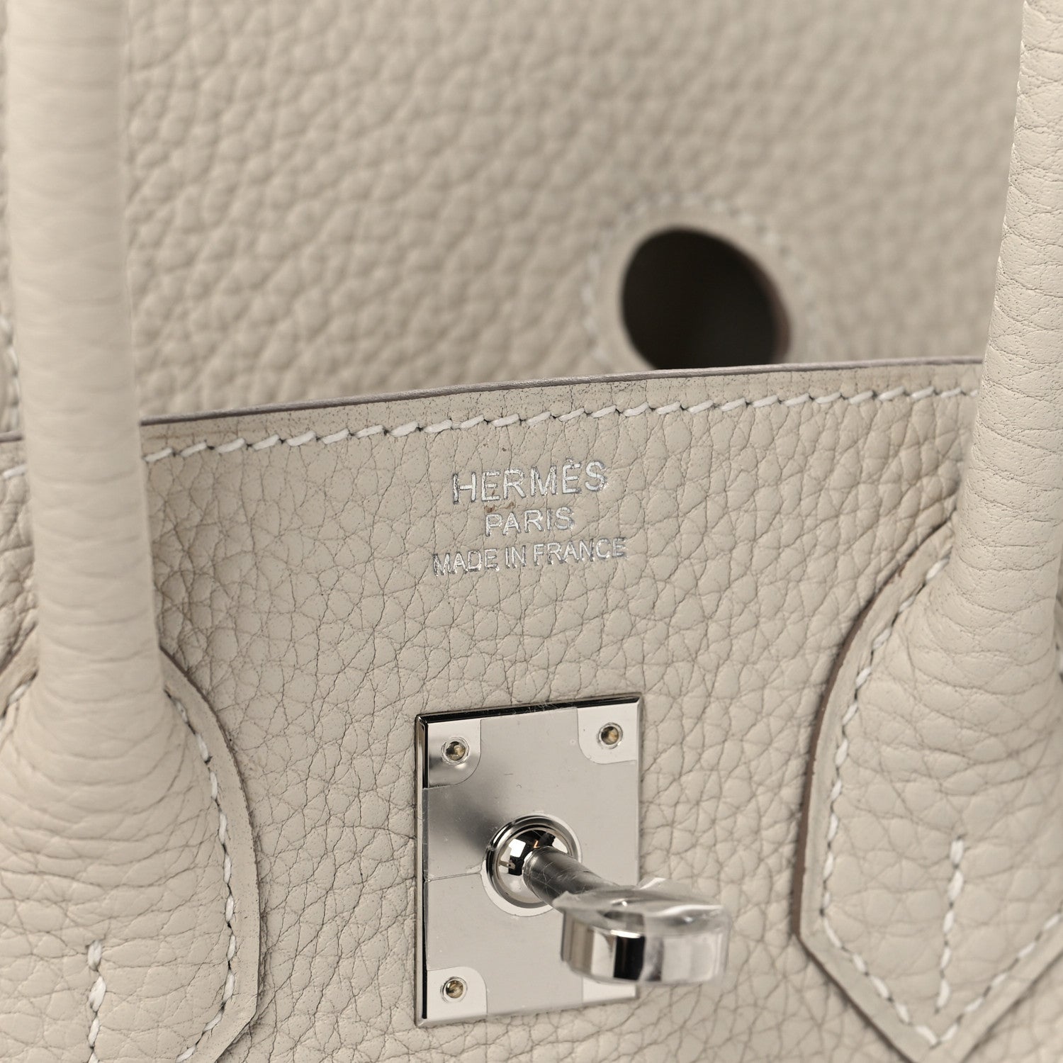 Hermes Togo Birkin 25 Craie 6 of 14