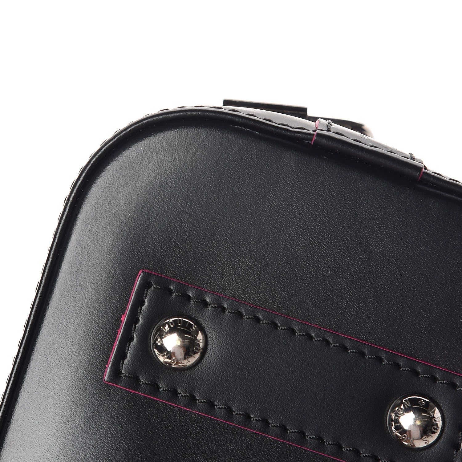 Louis Vuitton Epi Alma BB Black Hot Pink 12 of 14