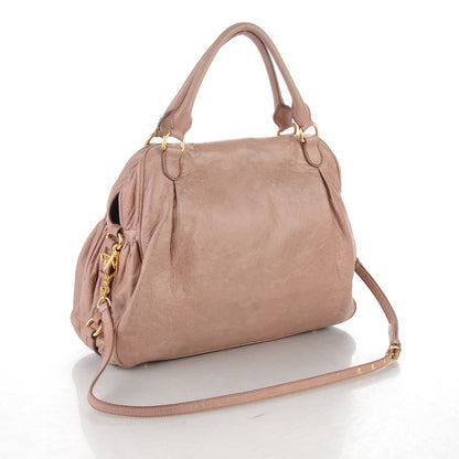Miu Miu Nappa Medium Charm Satchel Mughetto 3 of 7