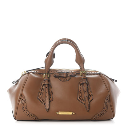 Burberry Bridle Calfskin Broguing Small Blaze Satchel Brown 1 of 10