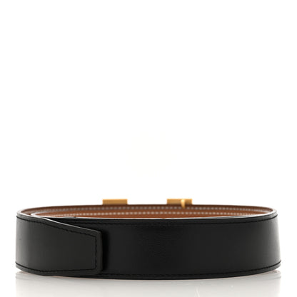 Hermes Box Togo 32mm H Belt 80 Black Gold 2 of 5