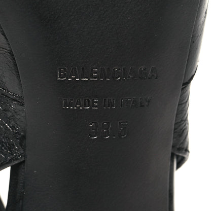 Balenciaga Agneau Arena Cagole 70mm Slingback Pumps 38.5 Black 7 of 10