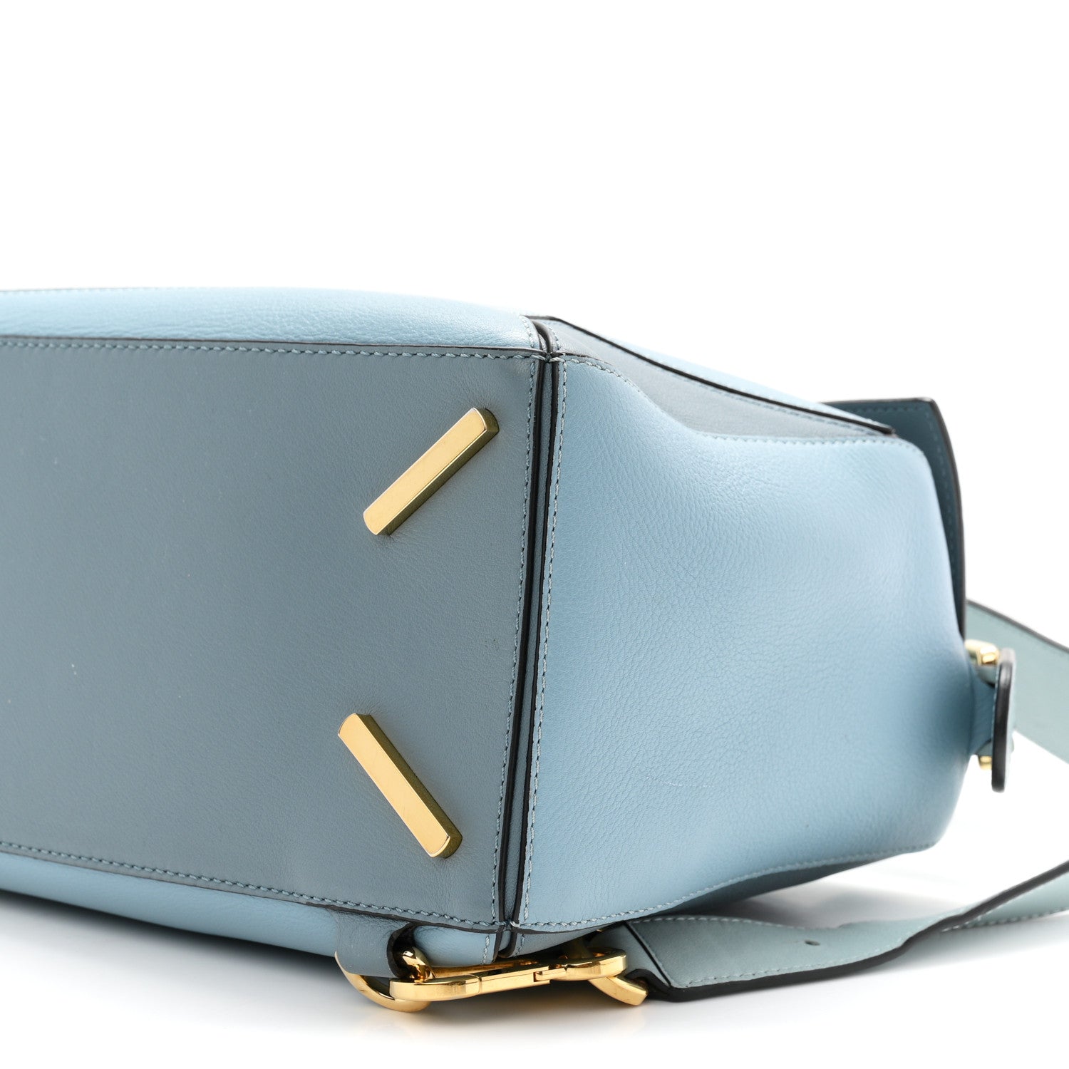 Loewe Calfskin Medium Puzzle Bag Aqua Light Blue Stone Blue 10 of 11