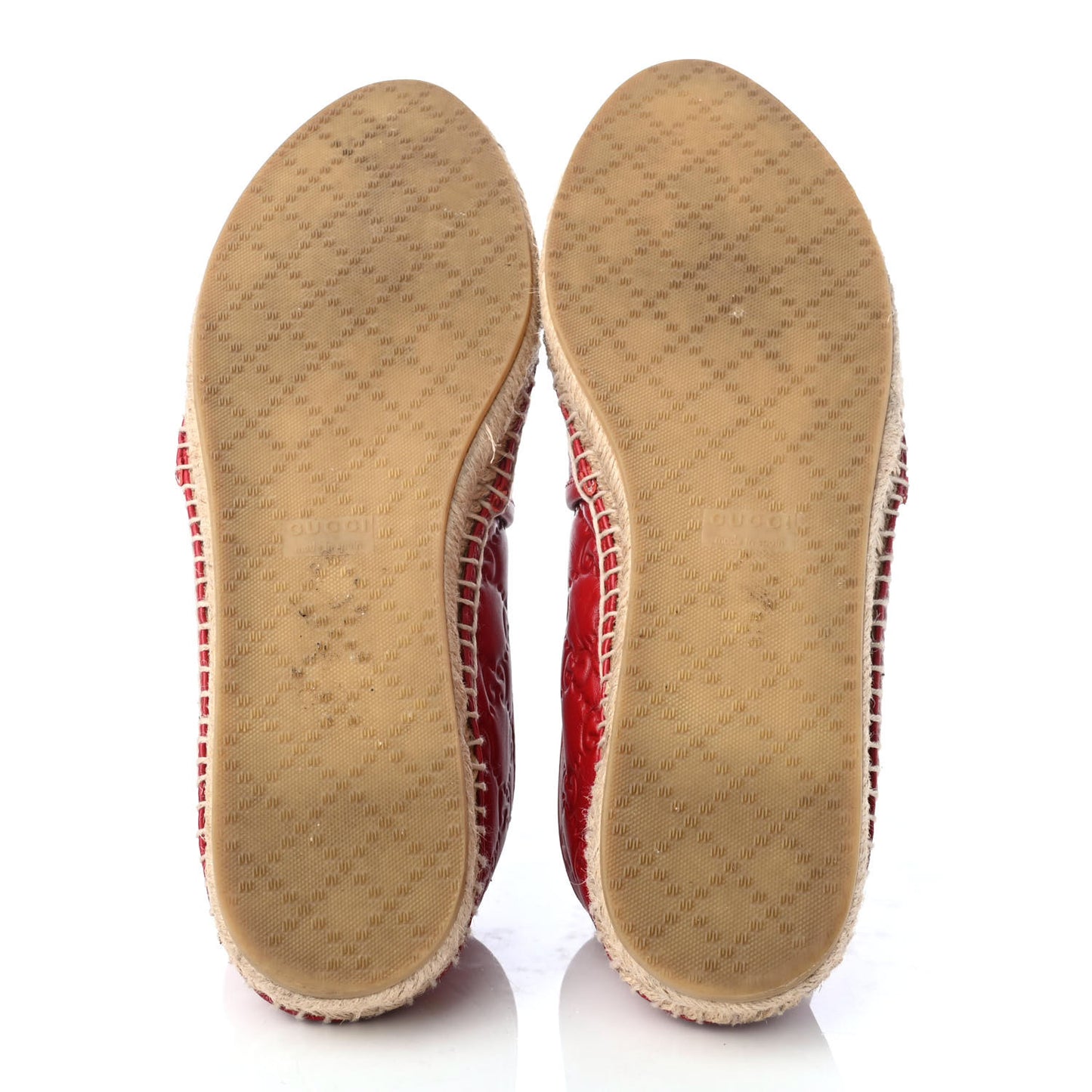 Guccissima Signature Espadrilles 39.5 Hibiscus Red