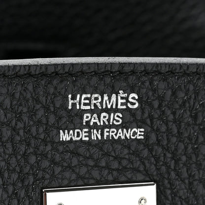 Hermes Taurillon Clemence Birkin 40 Black 6 of 17
