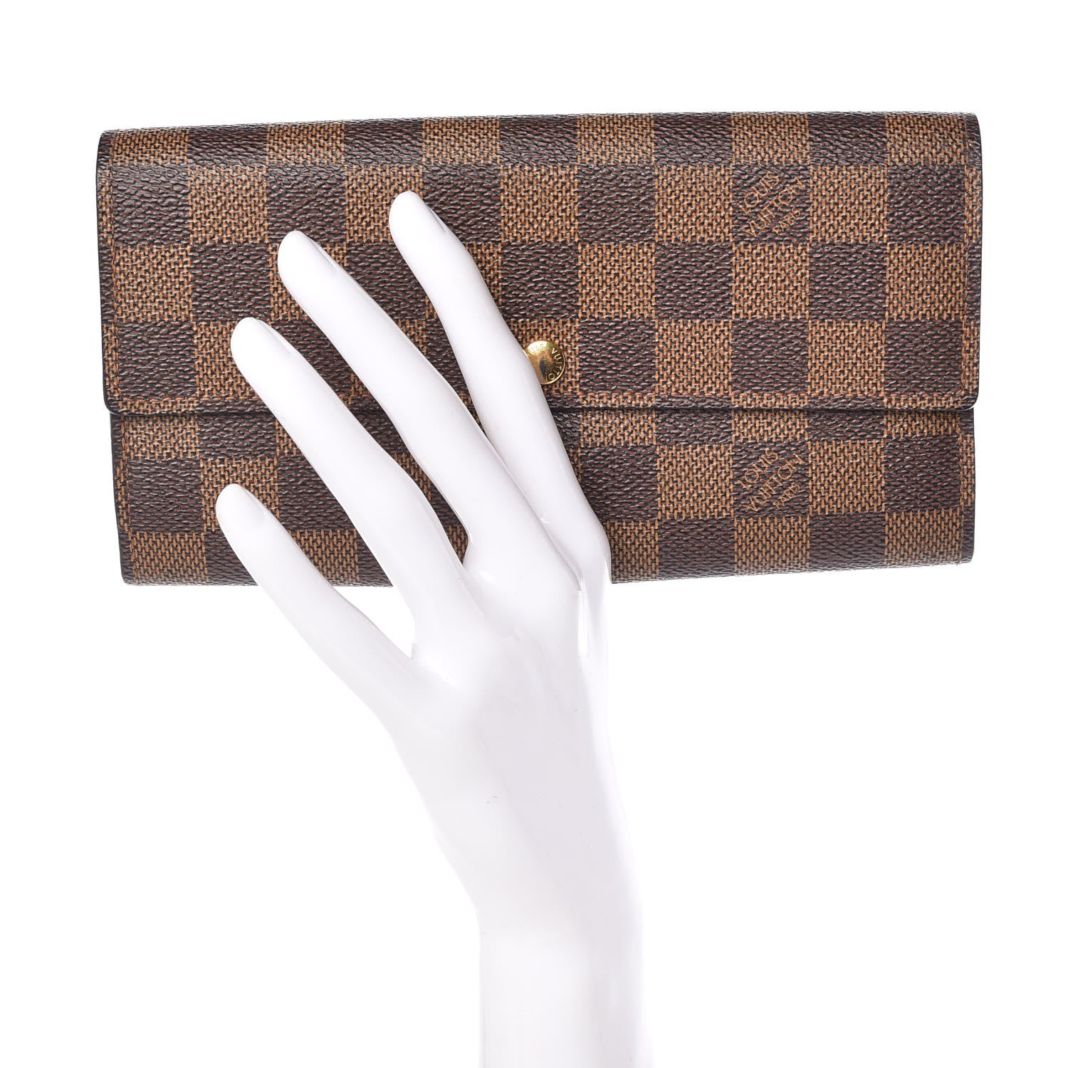 Louis Vuitton Damier Ebene Sarah Wallet 2 of 15
