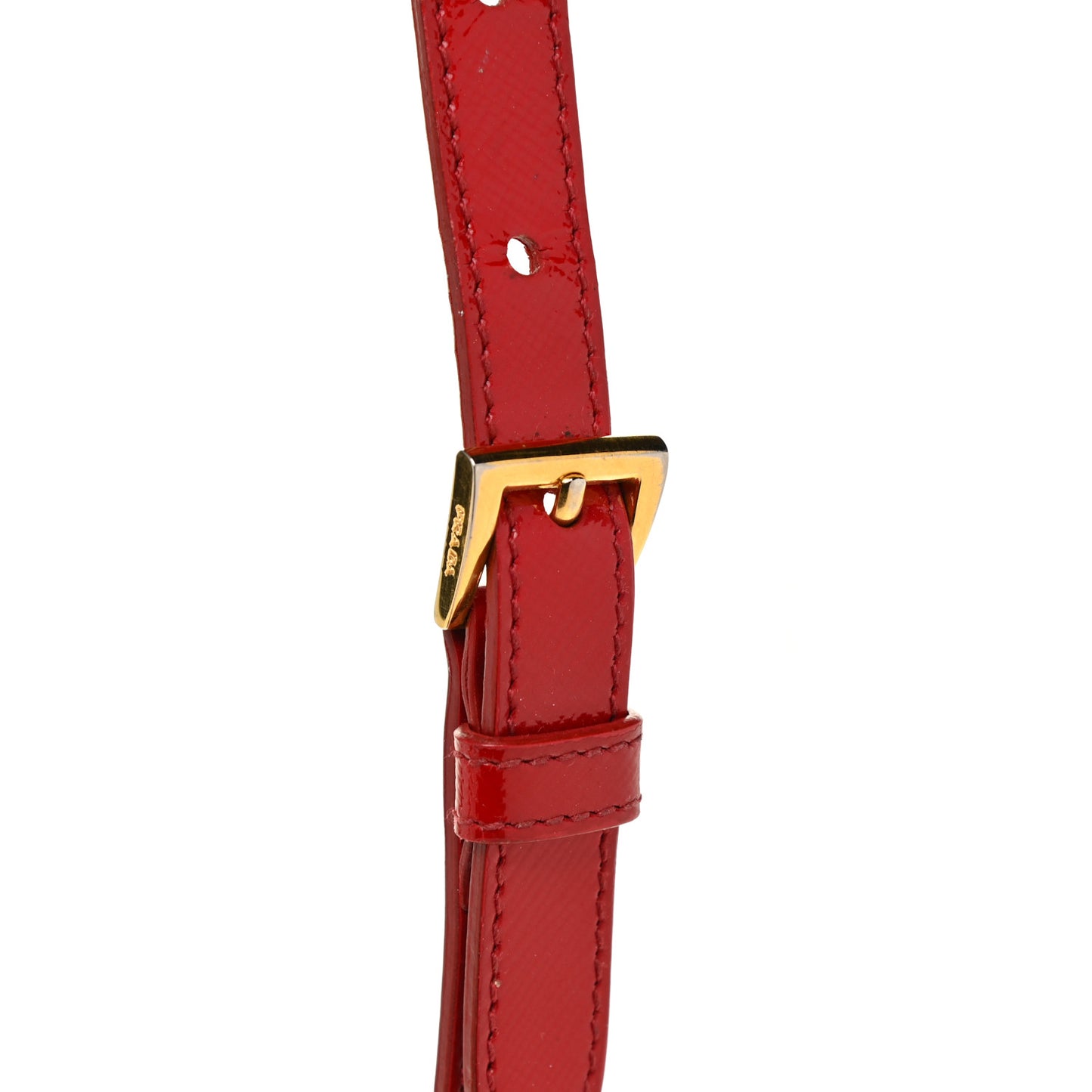 Saffiano Vernice Mini Galleria Double Zip Tote Rosso