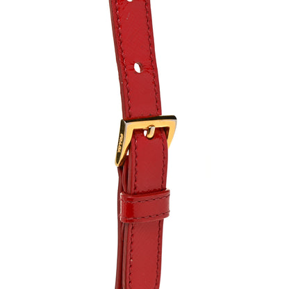 Prada Saffiano Vernice Mini Galleria Double Zip Tote Rosso 23 of 30