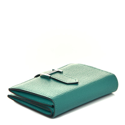 Hermes Chevre Mysore Mini Bearn Wallet Vert Verone 4 of 8