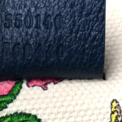 Gucci Canvas Large Flora Tote Navy Multicolor 7 of 12