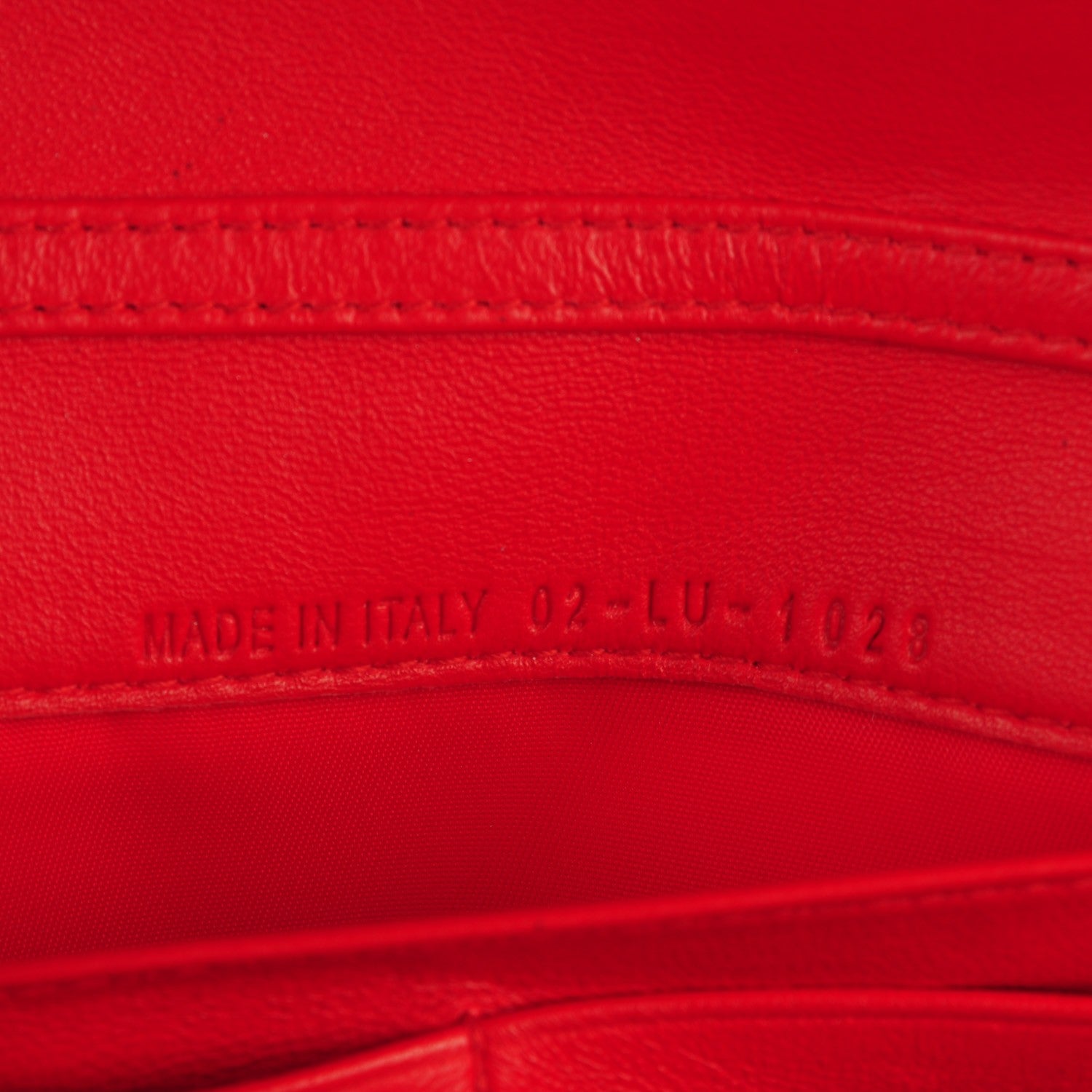 Christian Dior Patent Cannage Rendezvous Wallet Rouge 7 of 7