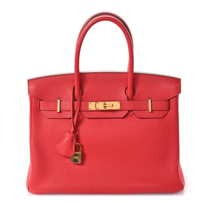 Hermes Togo Birkin 30 Rouge Pivoine 1 of 12