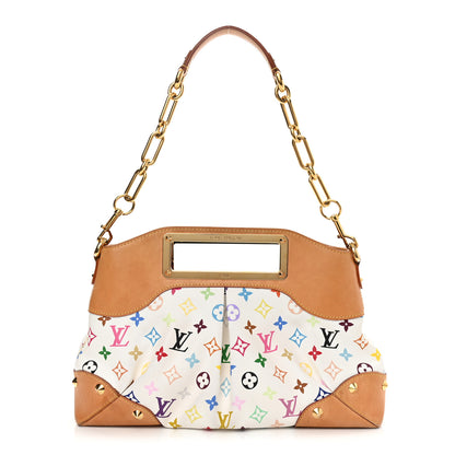 Louis Vuitton Monogram Multicolor Judy MM White 1 of 13