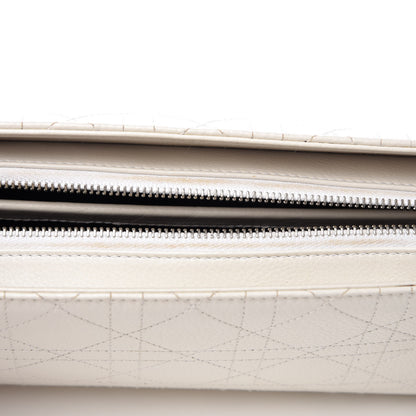 Christian Dior Calfskin Cannage Stitched East West Lady Dior White 19 of 29