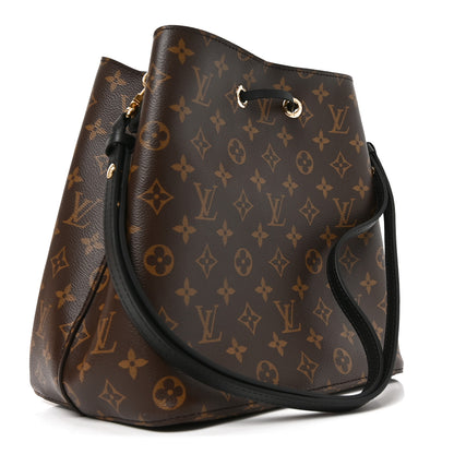 Louis Vuitton Monogram Neonoe MM Black Black 2 of 8