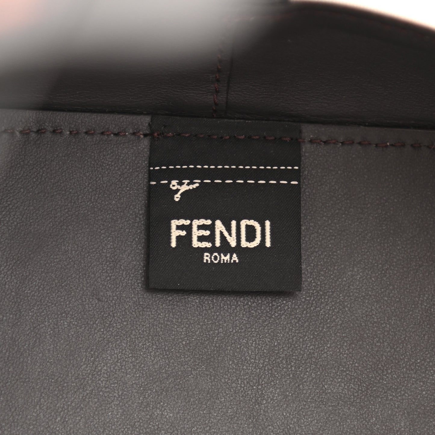 Mesh Vitello Grace F is Fendi FF 1974 Grande Mon Tresor Bucket Bag Marrone Black Ebano