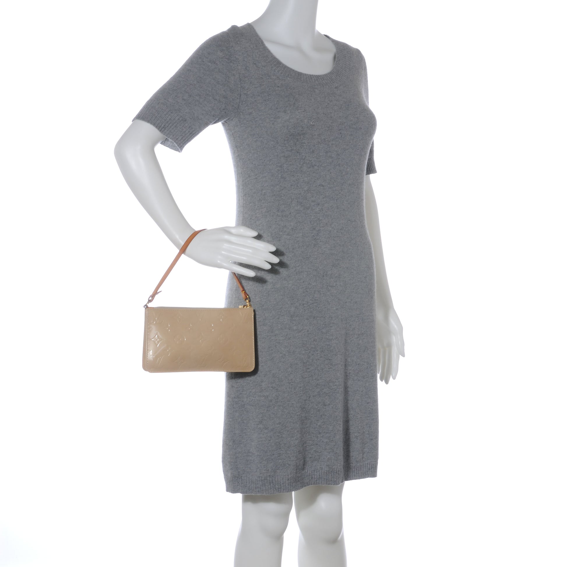 Louis Vuitton Vernis Lexington Pochette Beige 2 of 7
