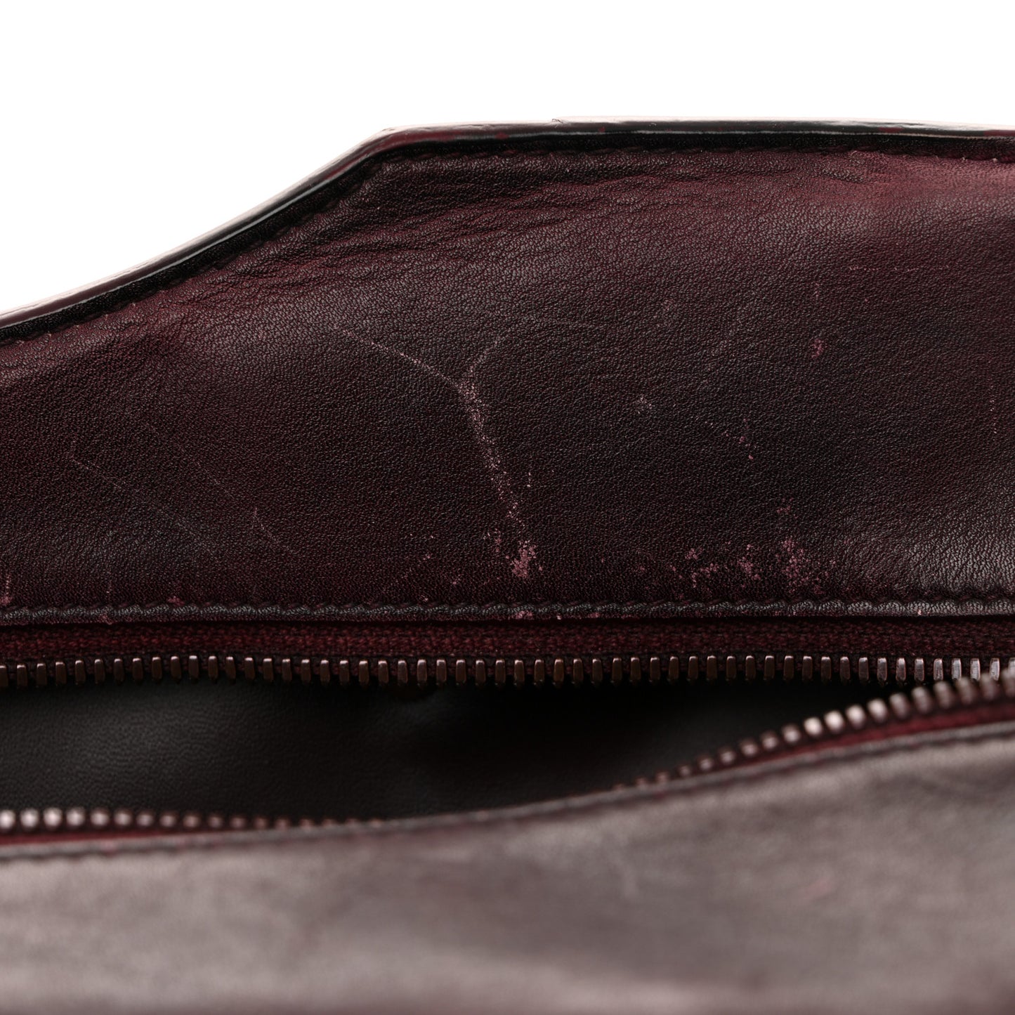 Used Calfskin Rust Hardware Neo Classic City Burgundy